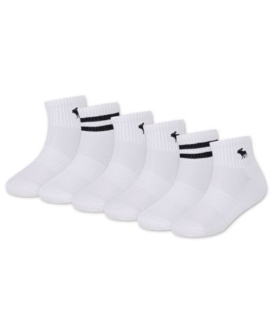 Носки abercrombie kids Boys' 5-11 Core Stripe Quarter, 6-Pack