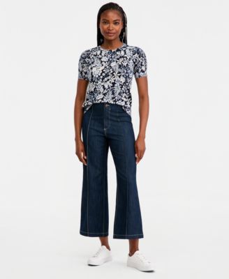 Nautica Women's No-Waistband Straight-Leg Jeans