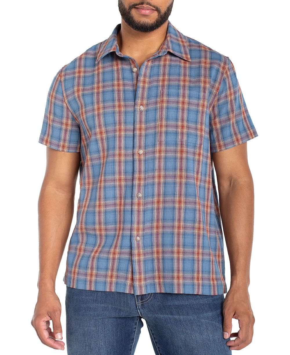 Рубашка Liverpool Los Angeles Men's Short-Sleeve Plaid