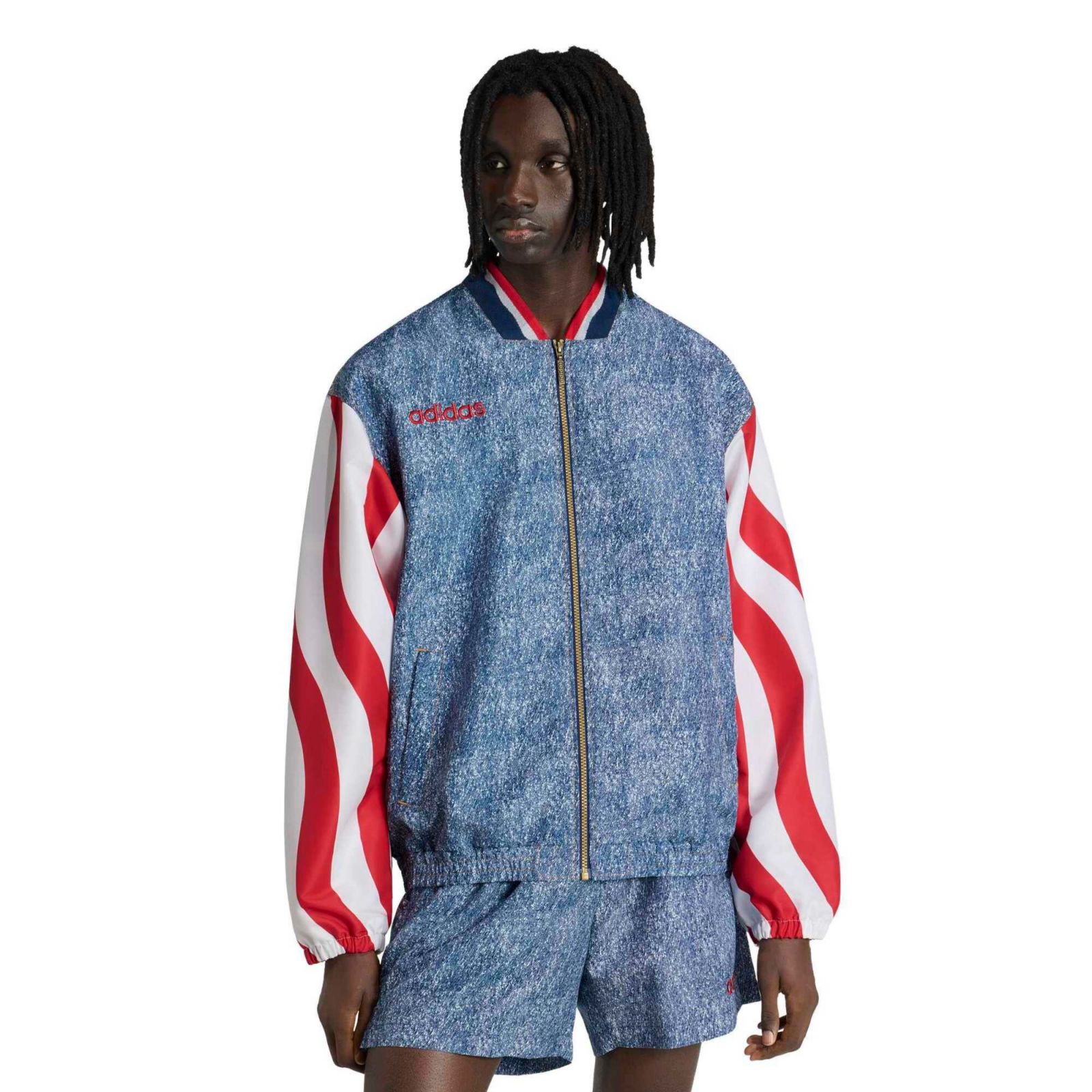 Мужская ветровка Adidas USA Soccer 1994 Denim Graphic Full-Zip