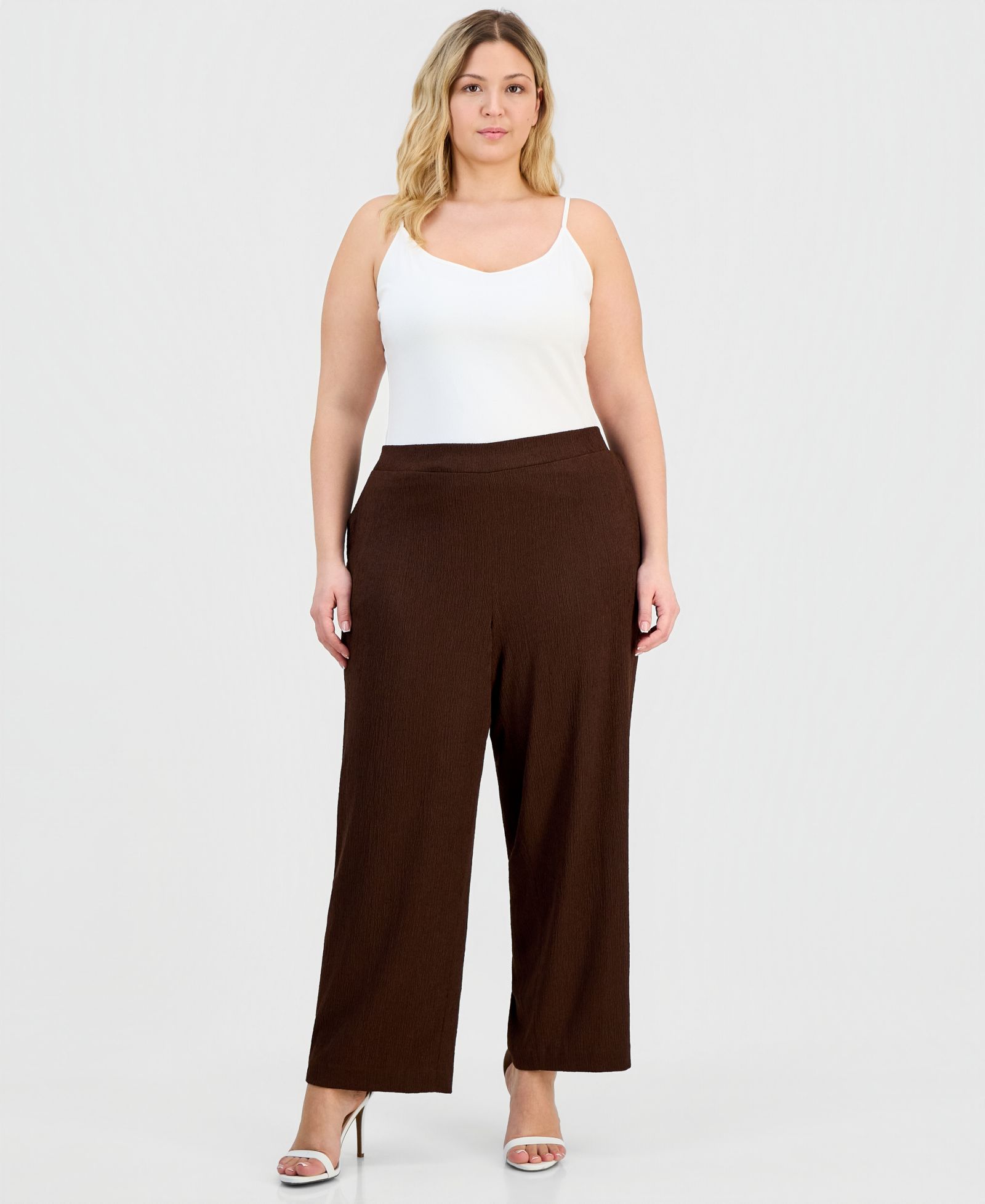 Anne Klein Essentials Plus Size Pull-On Pants