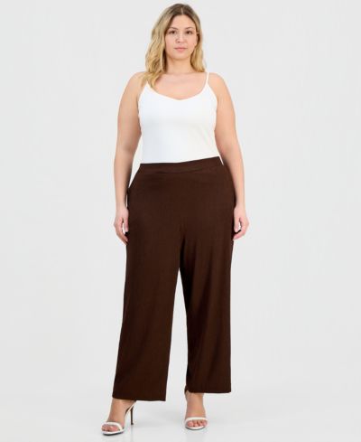Anne Klein Essentials брюки Plus Size с заправкой