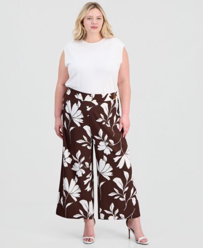 Anne Klein Plus Size брюки Hardware Pull-On Crop Pants