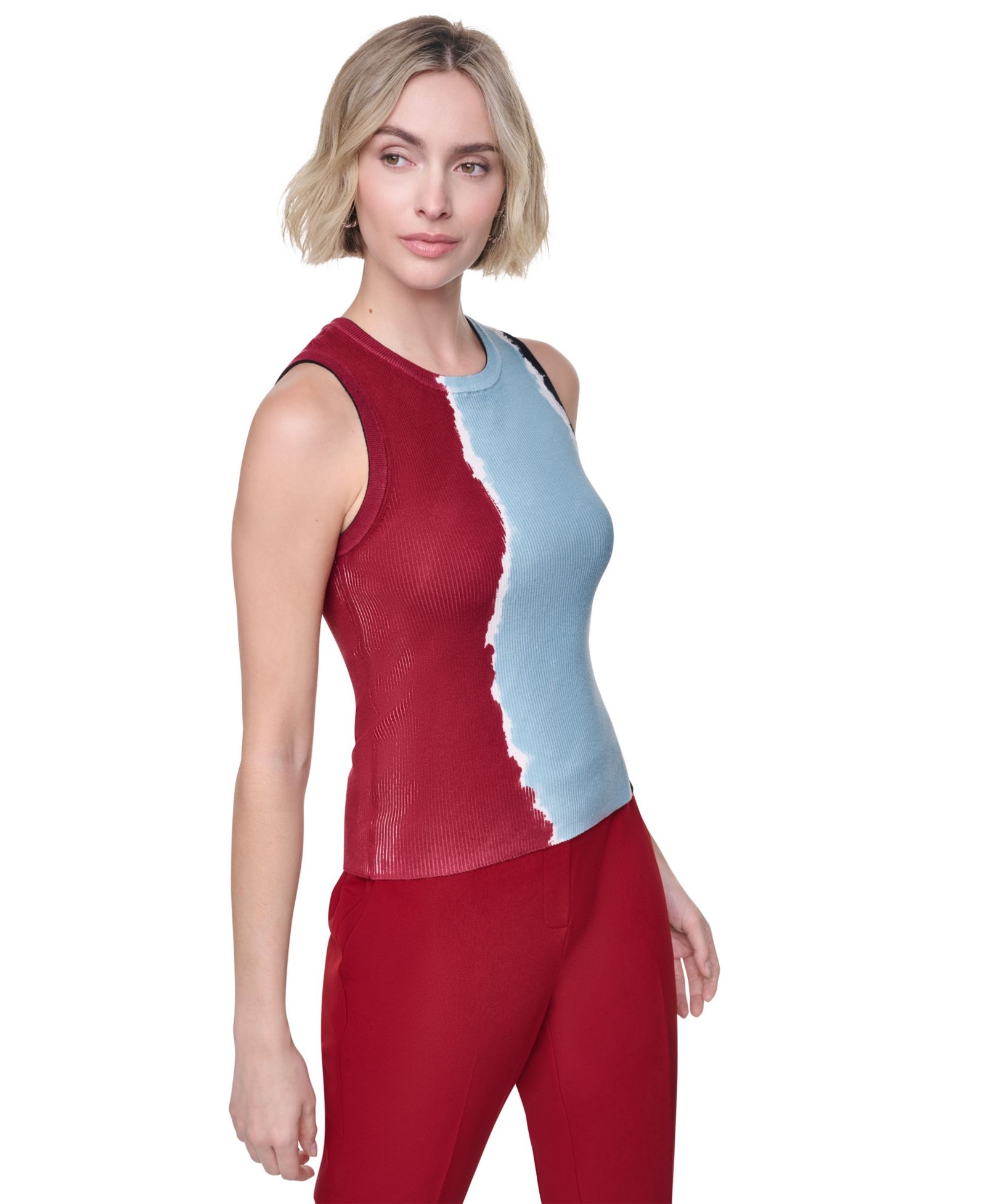 DKNY Women's Printed Sleeveless Top