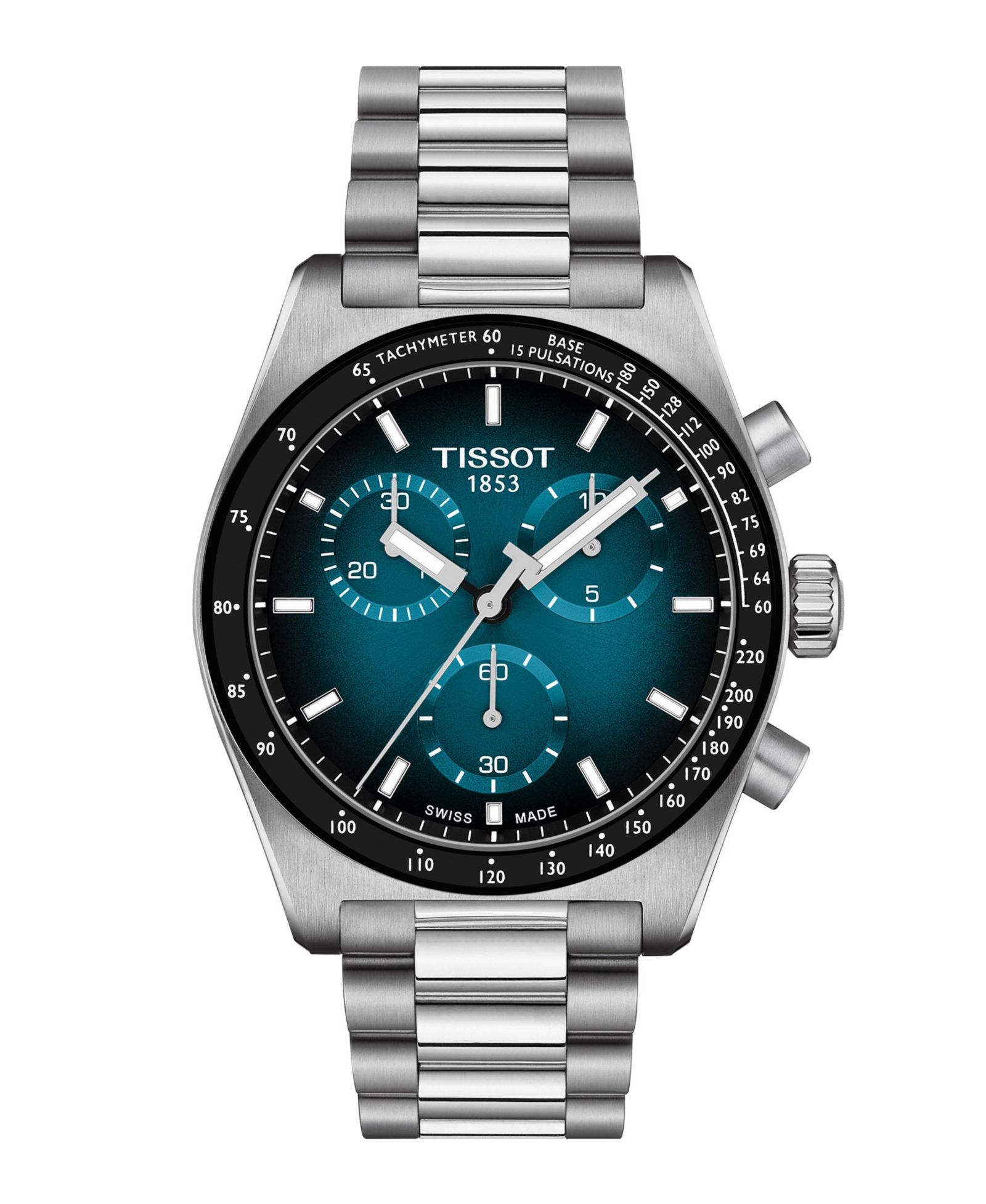 Tissot Мужские кварцевые хронограф часы из нержавеющей стали, 40mm
