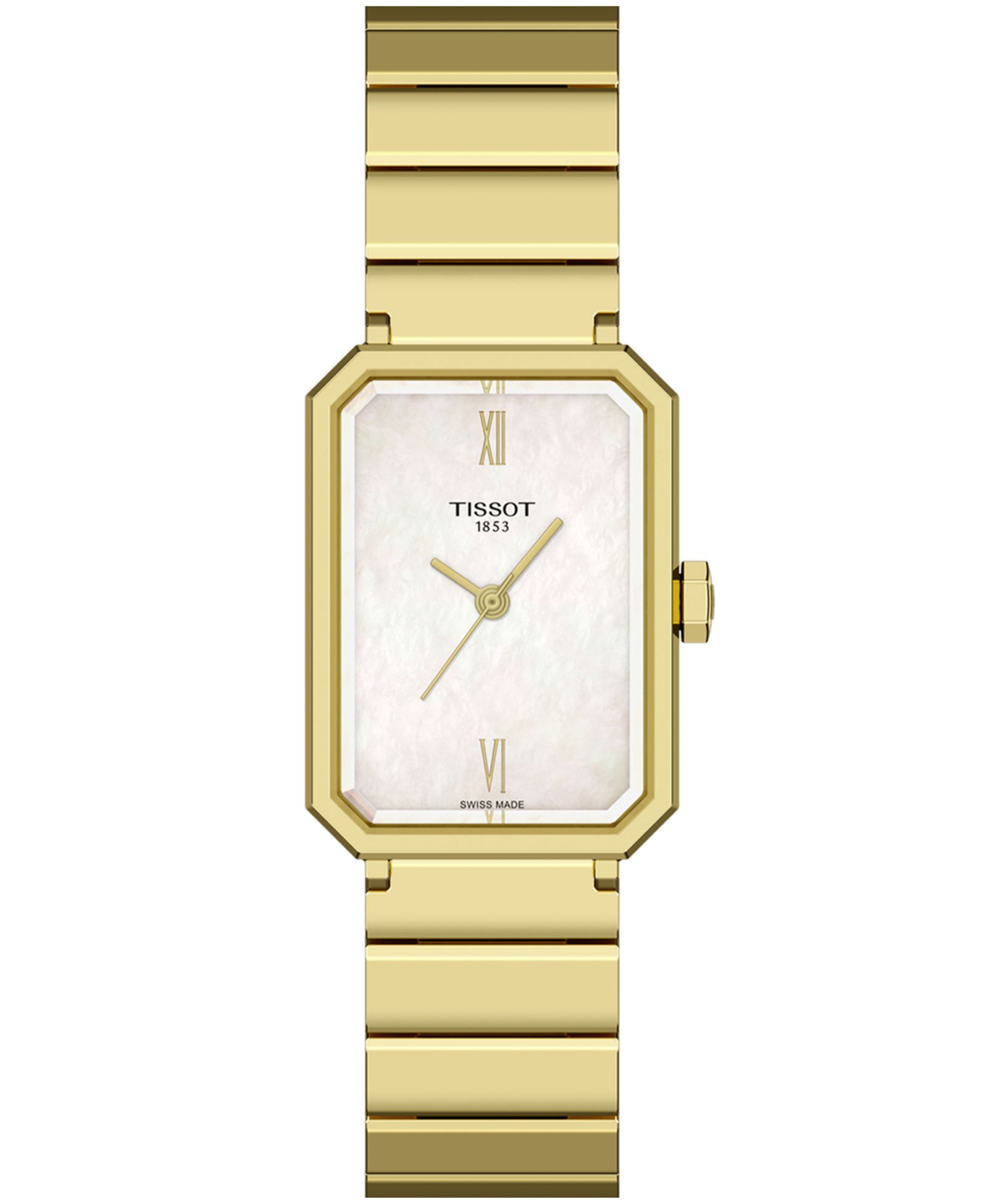 Женские часы Tissot из нержавеющей стали с золотистым покрытием, 21.80mm