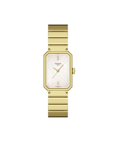 Женские часы Tissot из нержавеющей стали с золотистым покрытием, 21.80mm