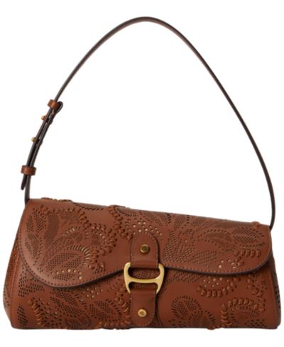 Сумка Lauren Ralph Lauren Tasha Medium Floral Tooled Leather