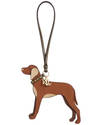 Кожаный брелок Lauren Ralph Lauren Vizsla с отделкой из замши