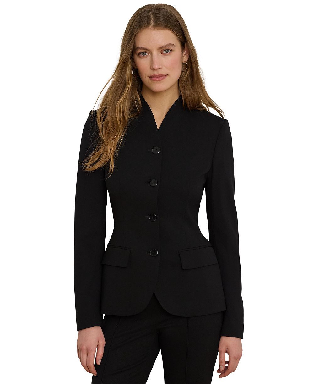 Женский блейзер Lauren Ralph Lauren Stretch Lightweight Curved Stand Collar