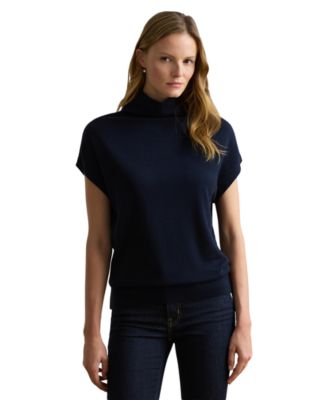 Lauren Ralph Lauren Женский свитер Mock-Neck Cap-Sleeve
