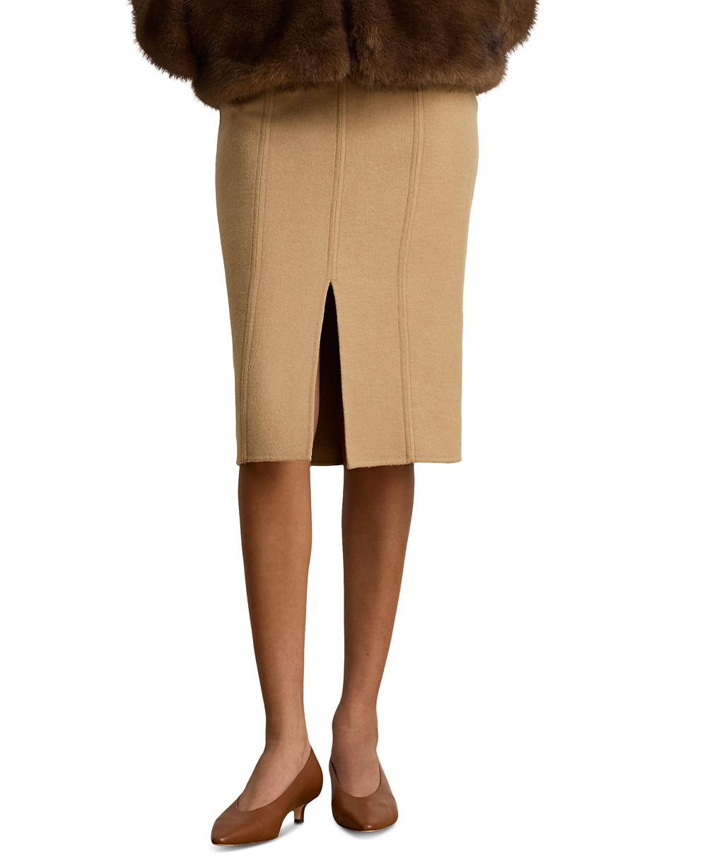 Lauren Ralph Lauren Women's Double-Faced Wool-Blend Pencil Skirt