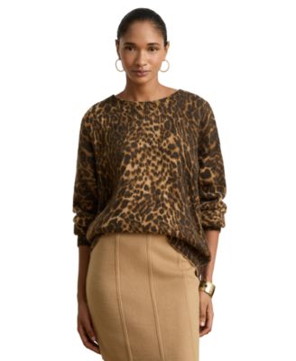 Женский джемпер Lauren Ralph Lauren Ocelot-Print Crewneck