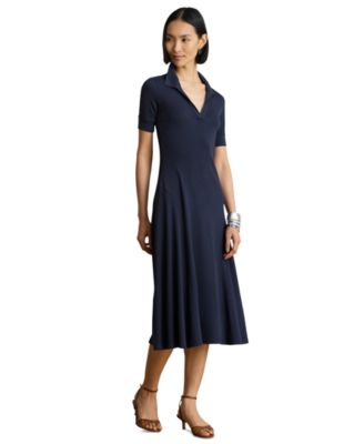 Женское трикотажное платье с воротником Lauren Ralph Lauren Rib Knit Collared
