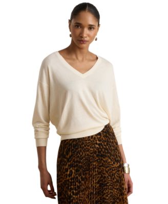 Lauren Ralph Lauren Women's Long-Sleeve V-Neck Sweater