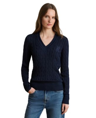 Свитер Lauren Ralph Lauren Women's Long-Sleeve V-Neck Cable Knit