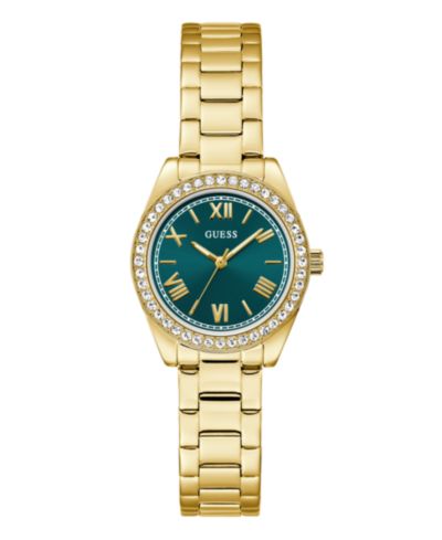 GUESS Women's Gold-Tone Stainless Steel Analog Watch, 30mm