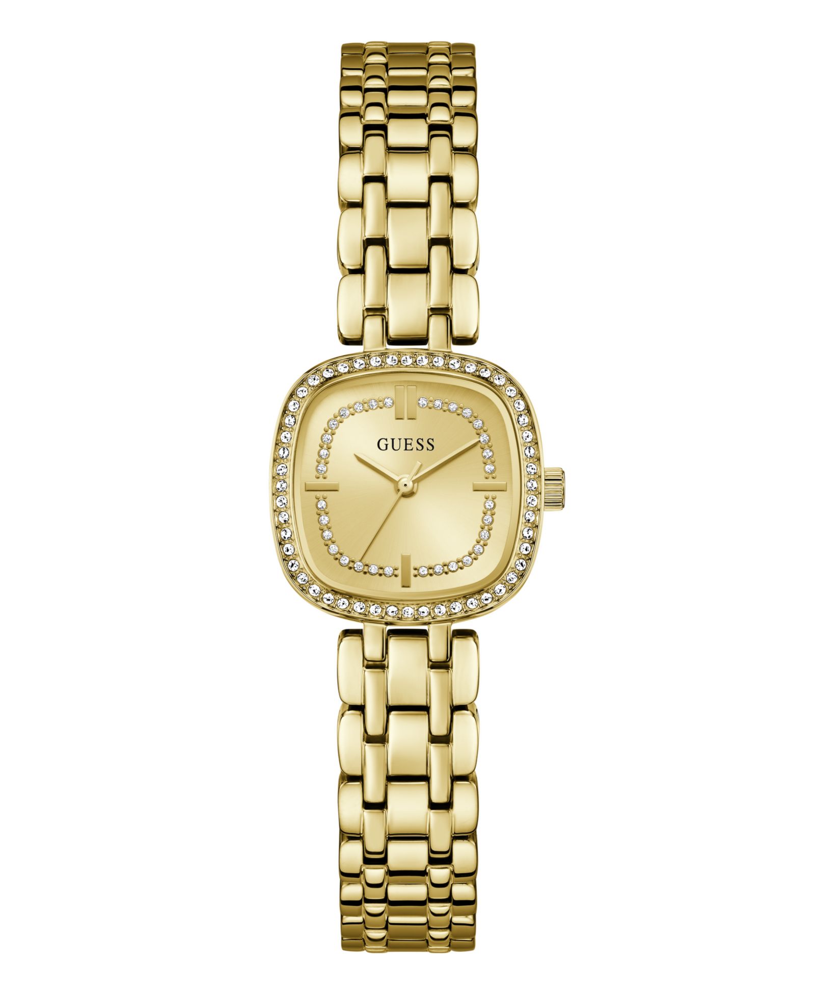 Женские часы GUESS Quartz Gold-Tone Stainless Steel Analog, 25mm