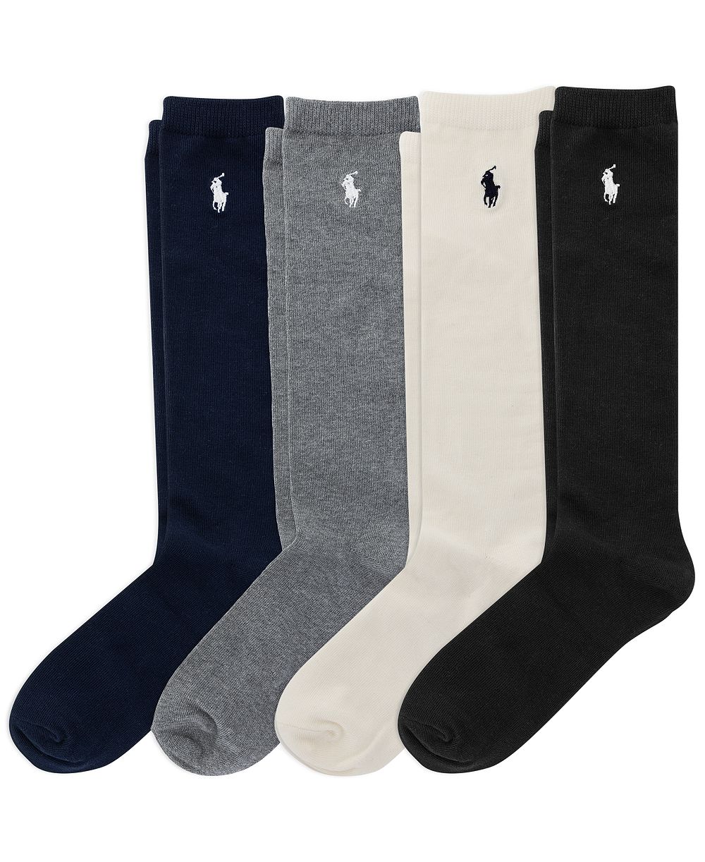 Polo Ralph Lauren детские носки 4-11 Knee High 4 пары