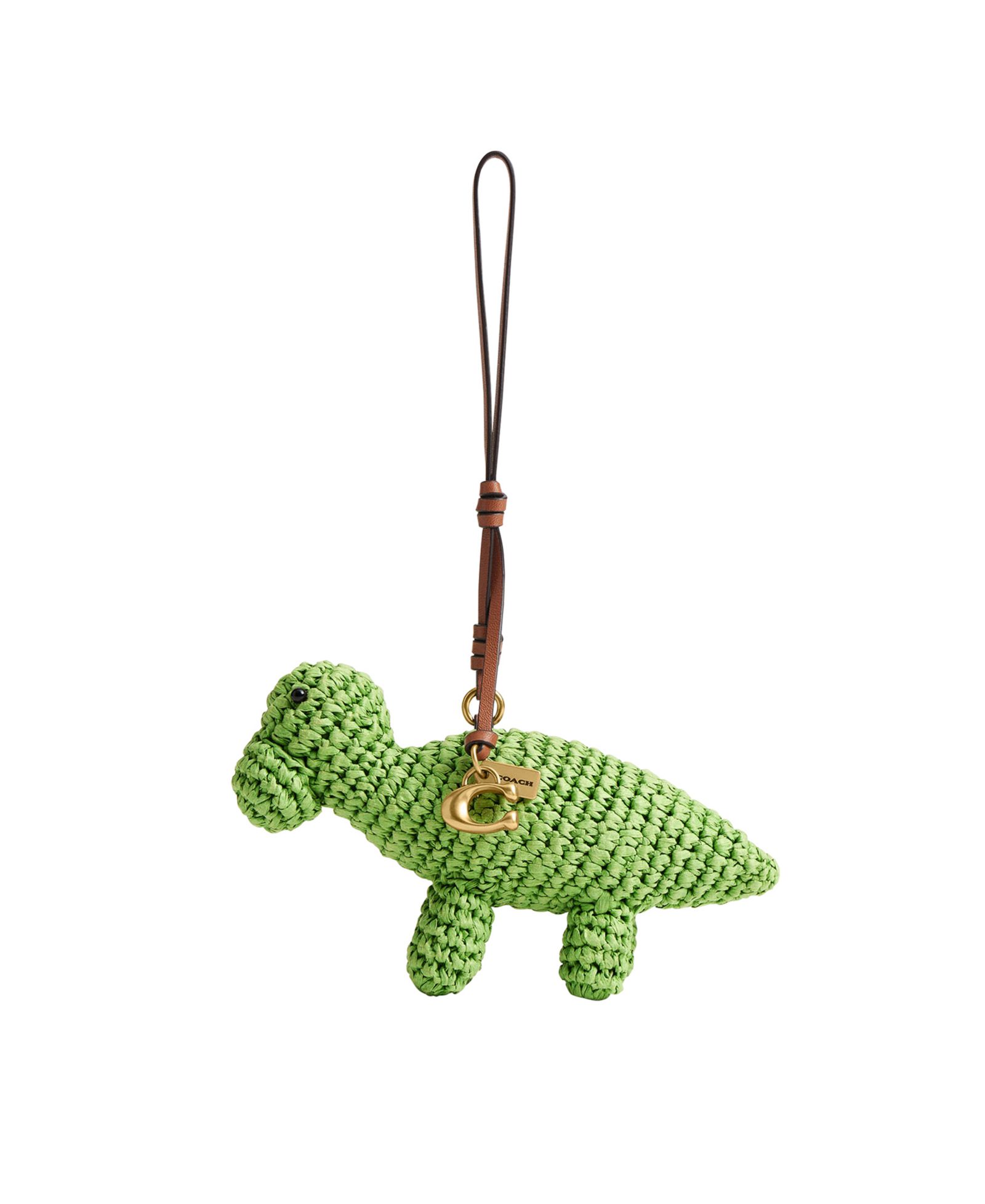 COACH Dino Straw Bag Charm