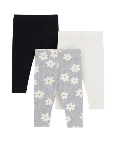 Комплект из 3-х пар текстурных леггинсов Gerber для девочек