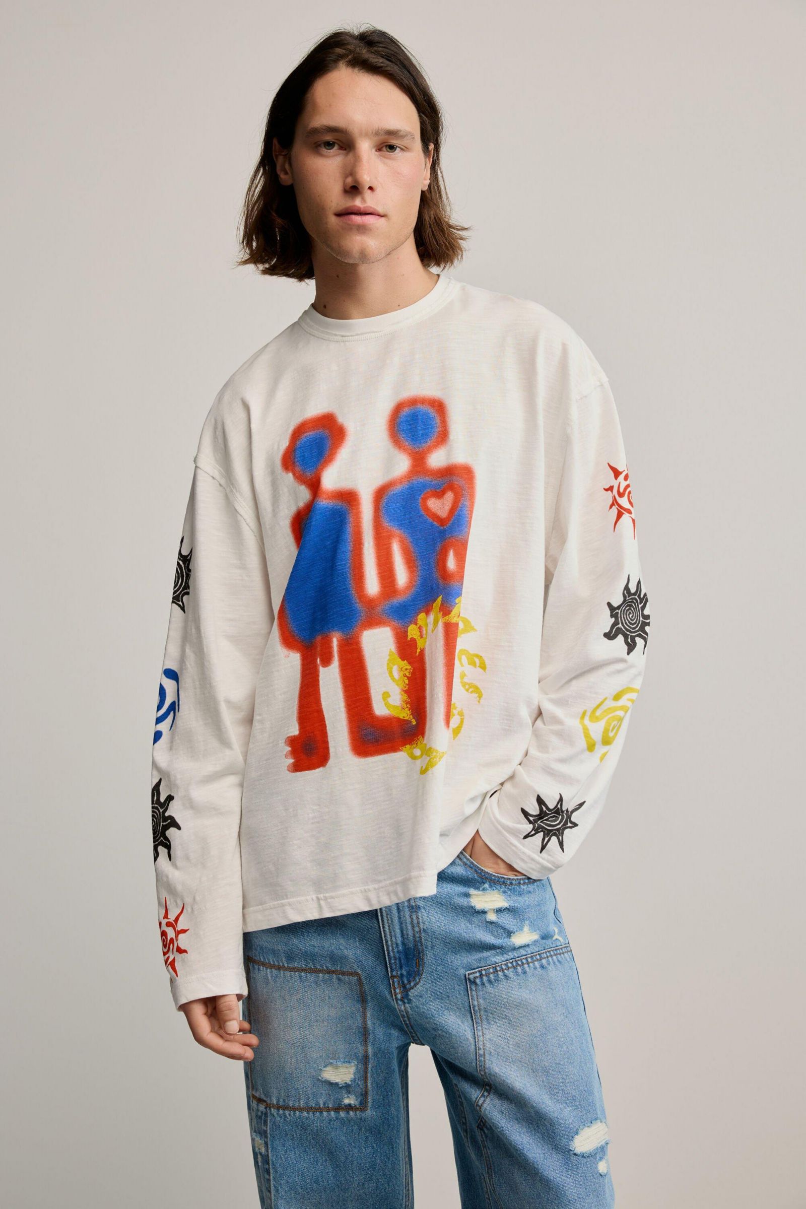 Desigual Men's Printed Cotton T-shirt