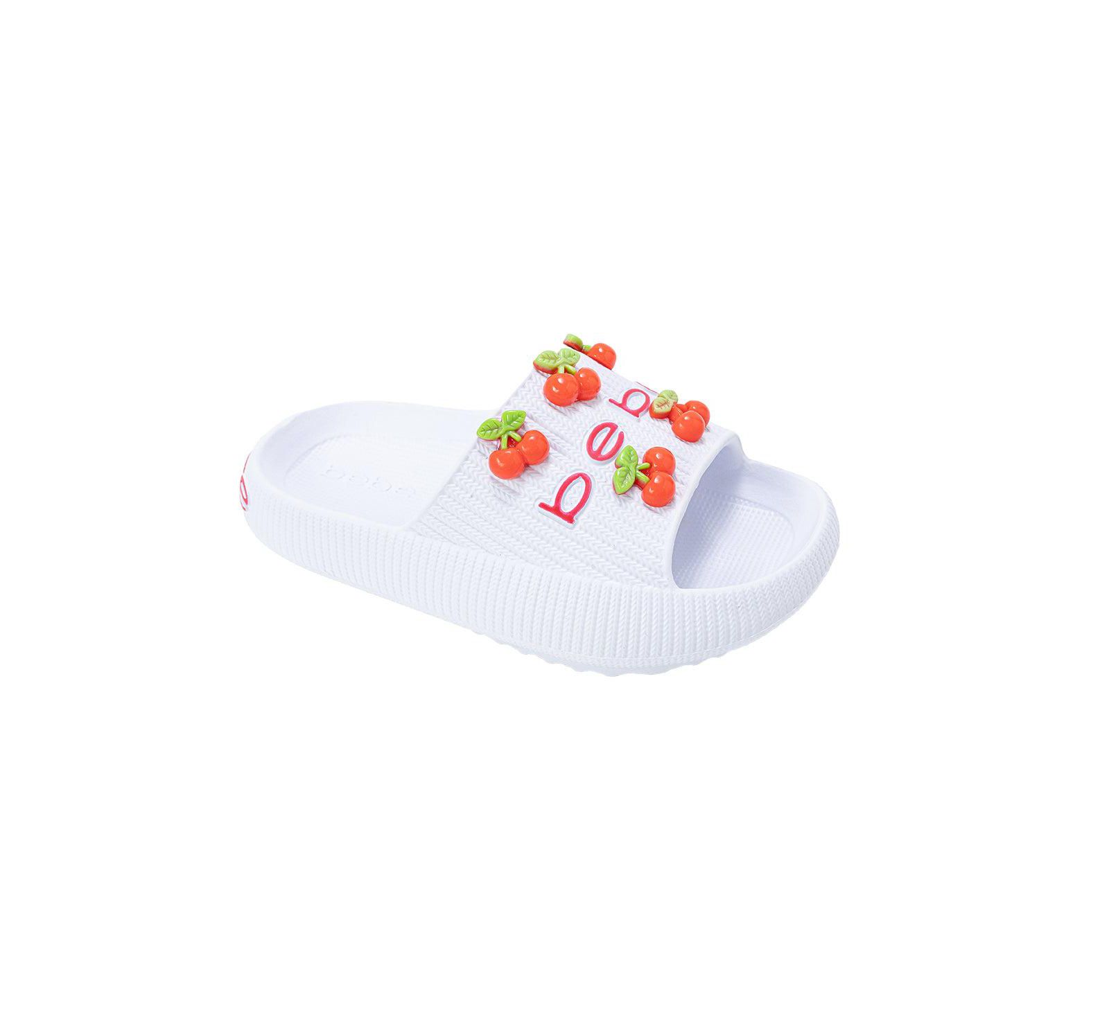 Bebe Детский EVA Slide - Lightweight Comfy Slide Sandals with Cherry Charms