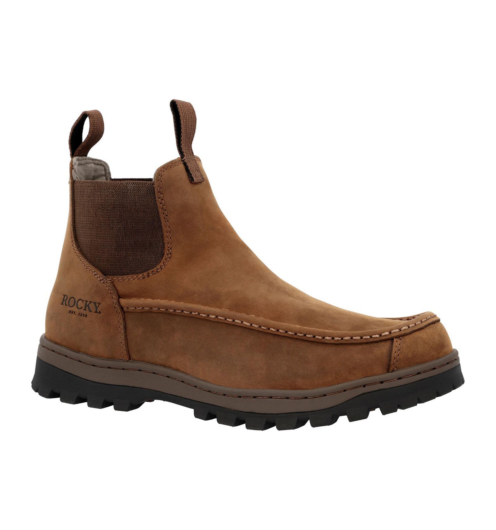ROCKY Men's Outback LTE Moc Toe Chelsea Outdoor Boot