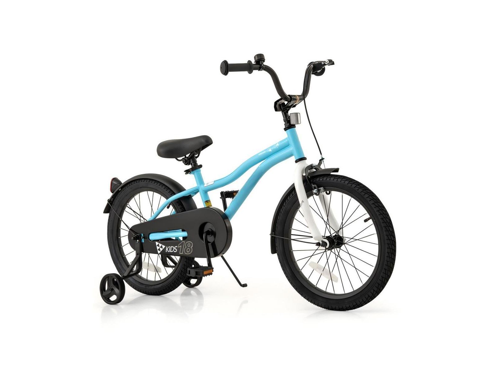 Hongge 18-Inch Adjustable Training Wheels Kids' Bike, Ages 3-8