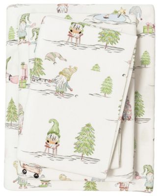 Linery & Co Ultra-Soft Turkish Cotton Flannel Holiday Print Sheet Set