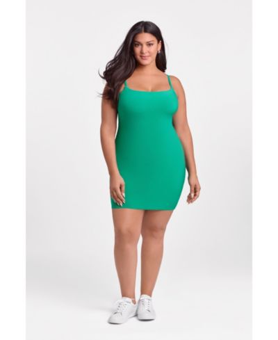 Женское утягивающее мини-платье с глубоким вырезом S3 Apparel