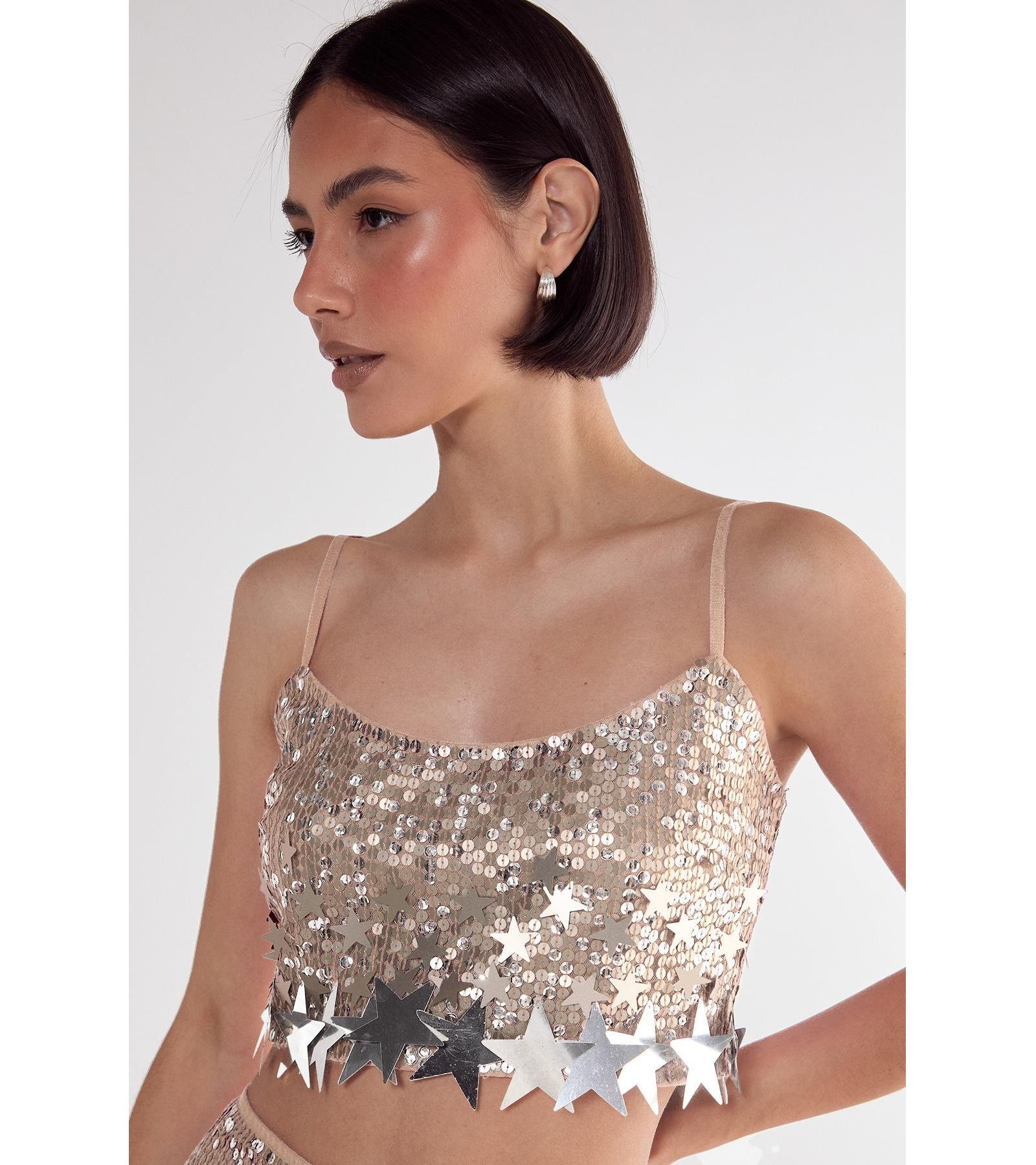 Женский топ Nasty Gal с отделкой Star Trim
