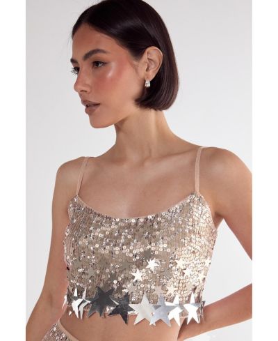 Женский топ Nasty Gal с отделкой Star Trim