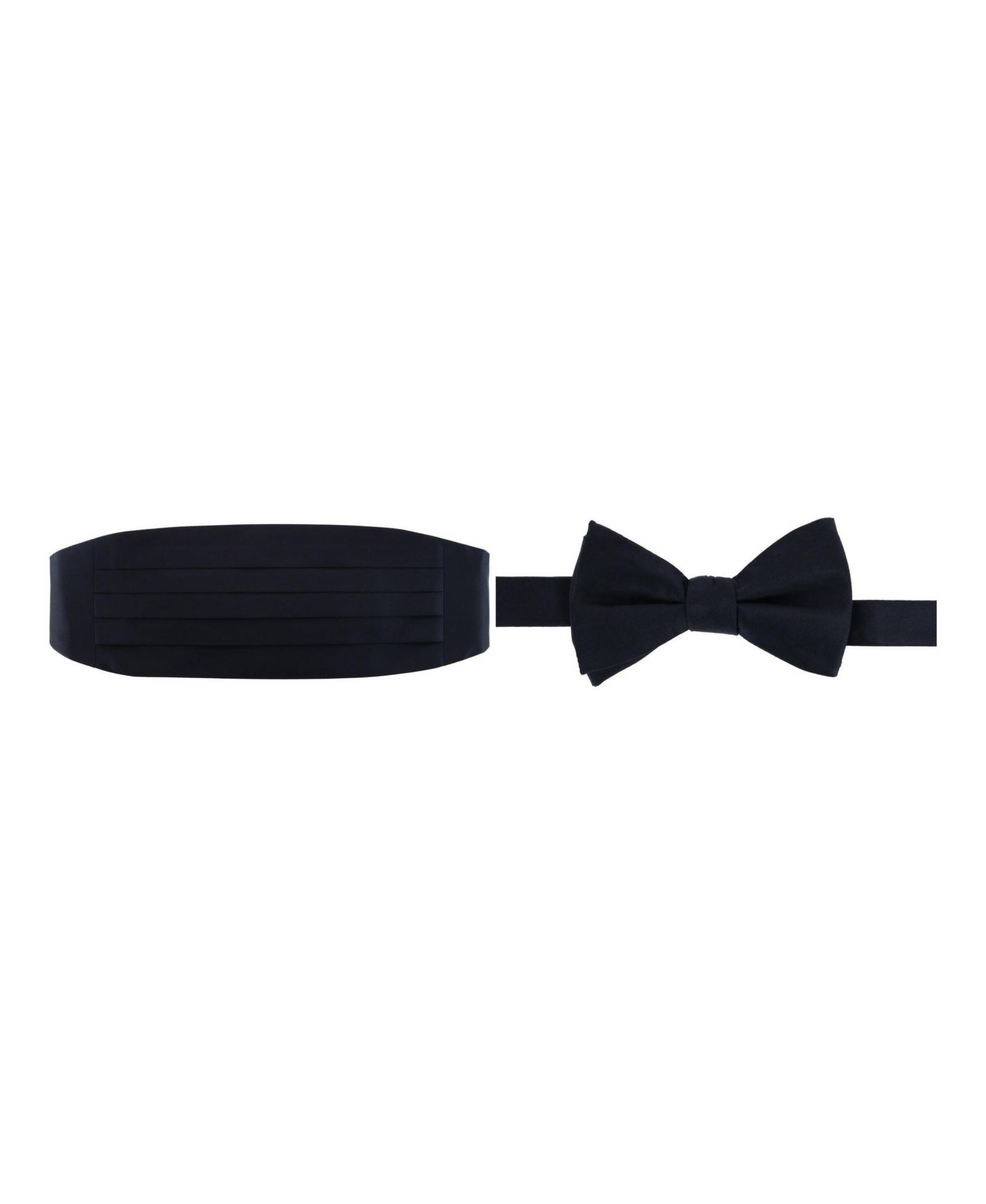 Мужской комплект TRAFALGAR Sutton Solid Color Silk Cummerbund и Bow Tie