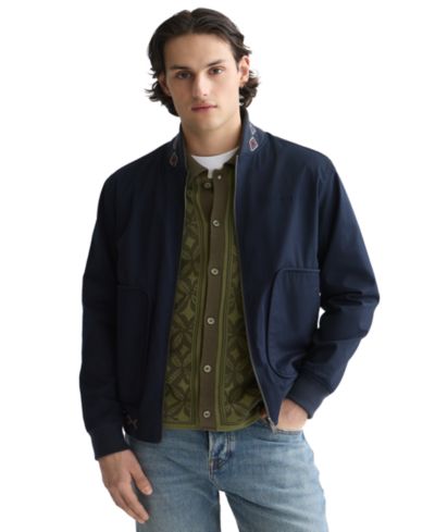 SCOTCH & SODA Men's Regular Fit Reversible Printed Cotton Jacket