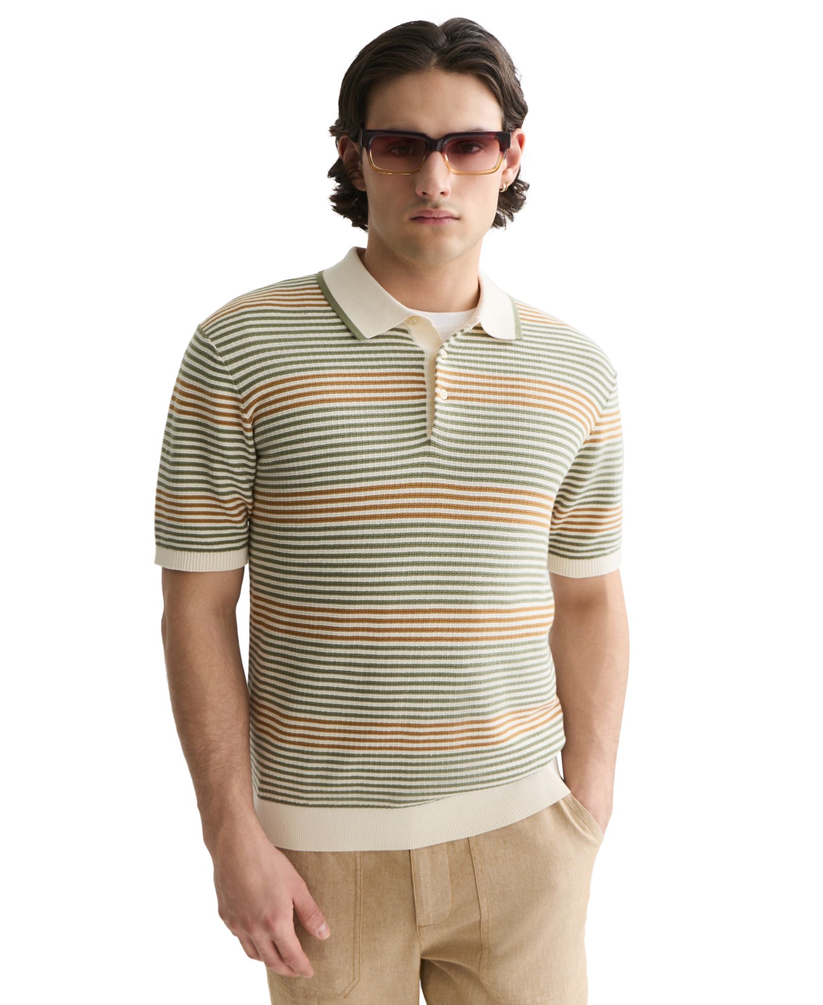 Мужская хлопковая рубашка поло SCOTCH & SODA, regular-fit