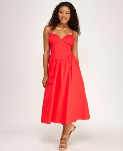 SENI & CADE Juniors' Pleated Midi Dress