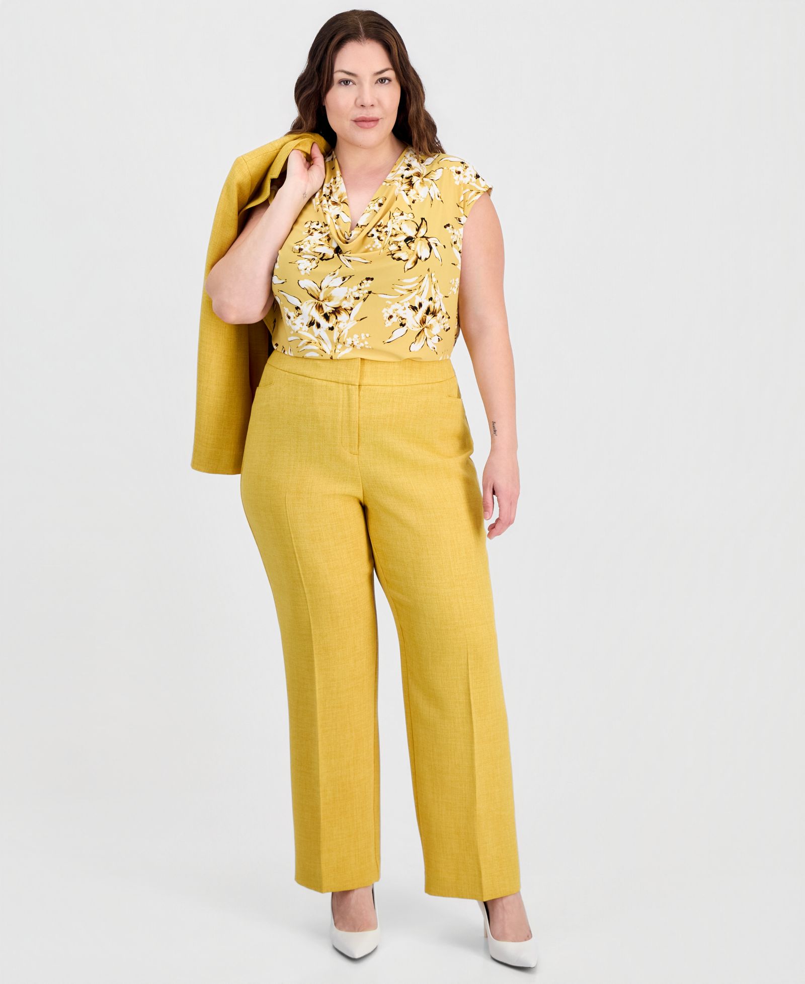 Прямые брюки Kasper Plus Size L-Pocket