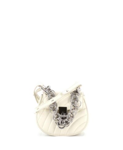 Pre-Owned Chloe Nano Drew Bijou Crossbody Bag Quilted Leather