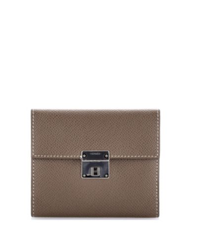 Pre-Owned HERMES 12 Clic Wallet Epsom