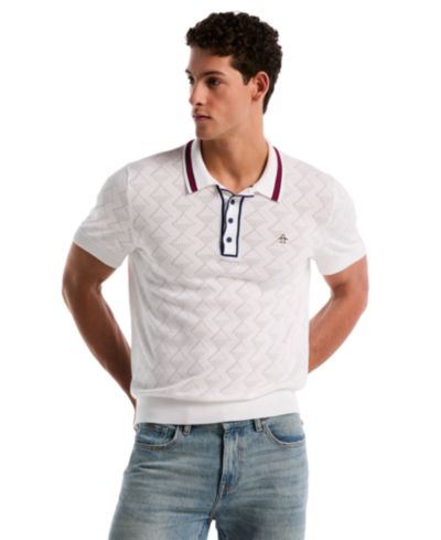 Мужская рубашка-поло Original Penguin Geo Eyelet