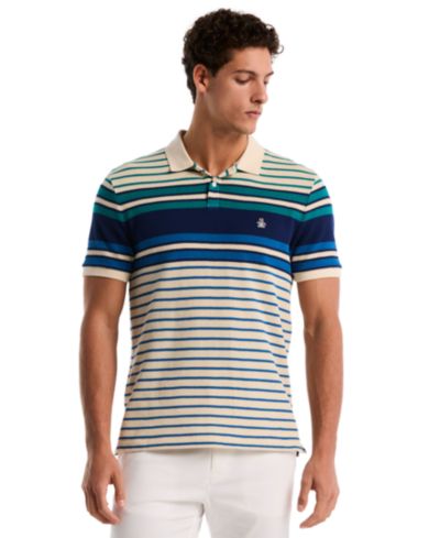 Original Penguin Men's Engineered Stripe Polo Shirt
