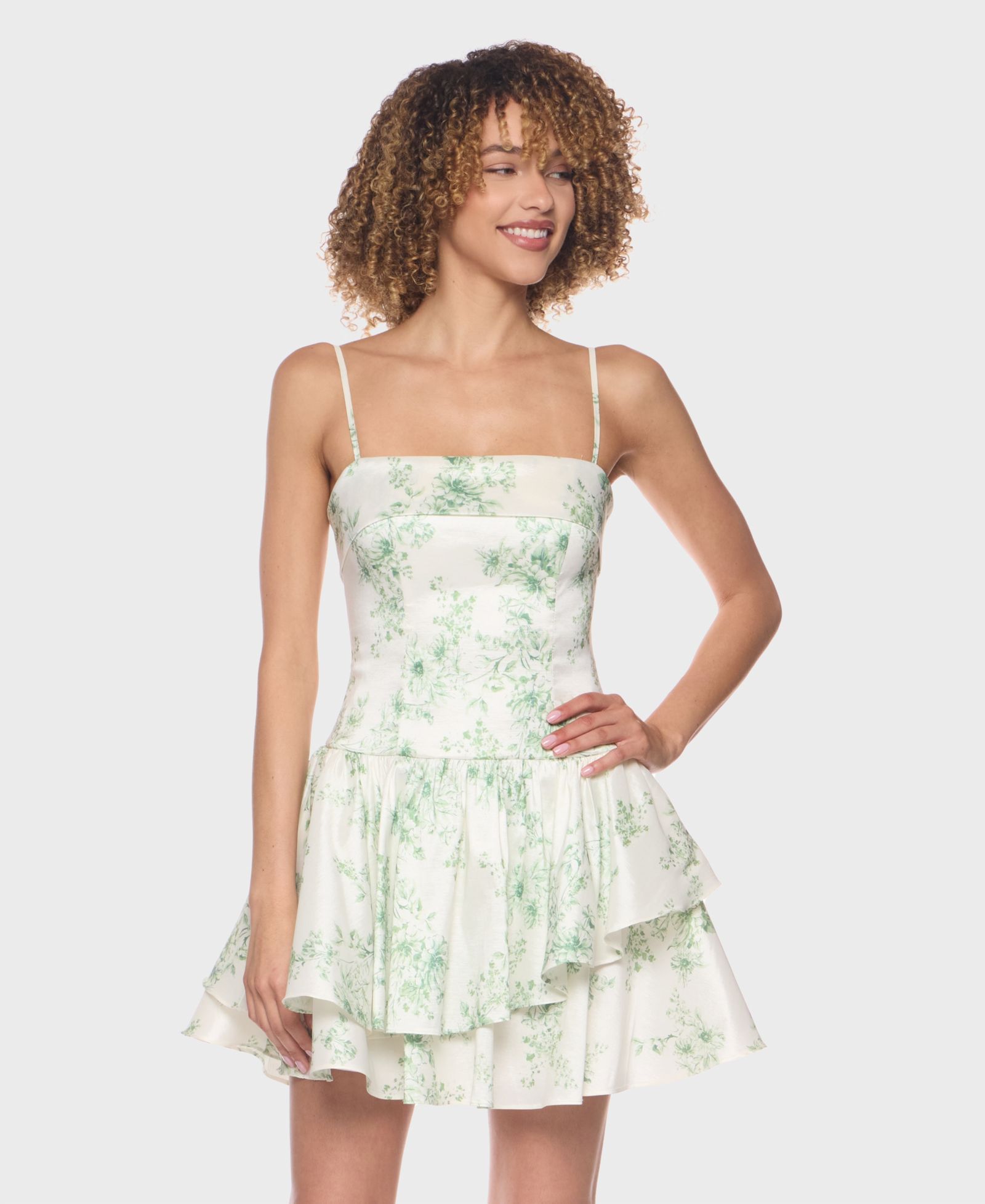B Darlin Juniors' Sleeveless Square Neck Mini Dress