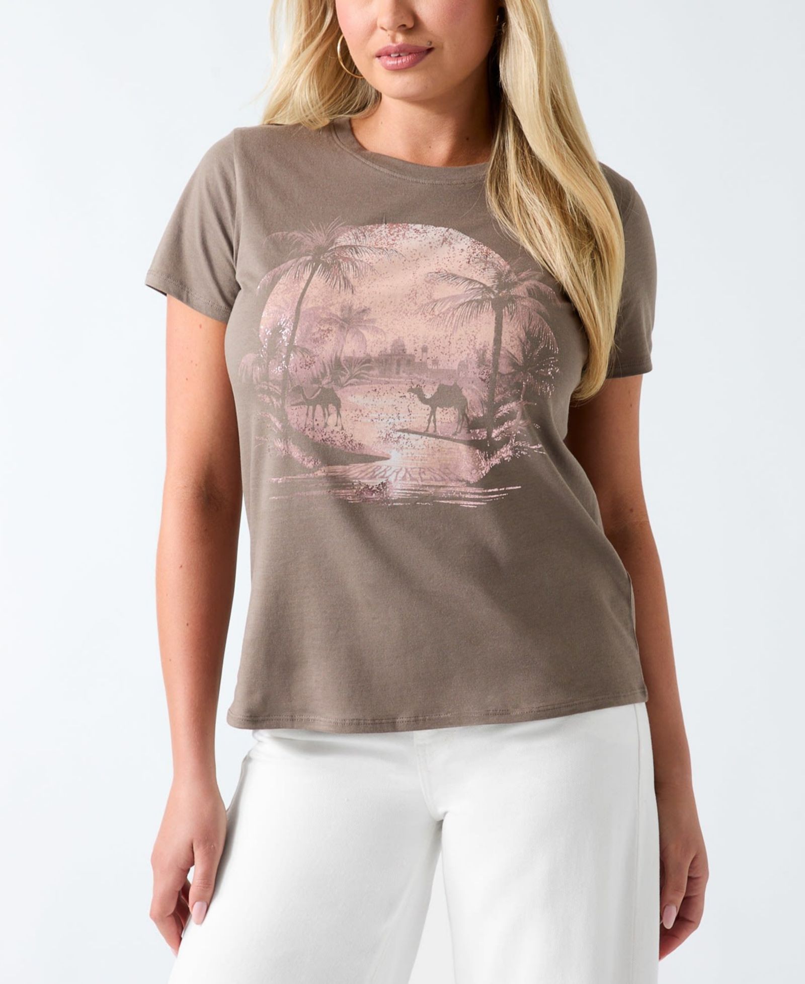 Женская футболка GUESS Short-Sleeve Desert Mirage Easy