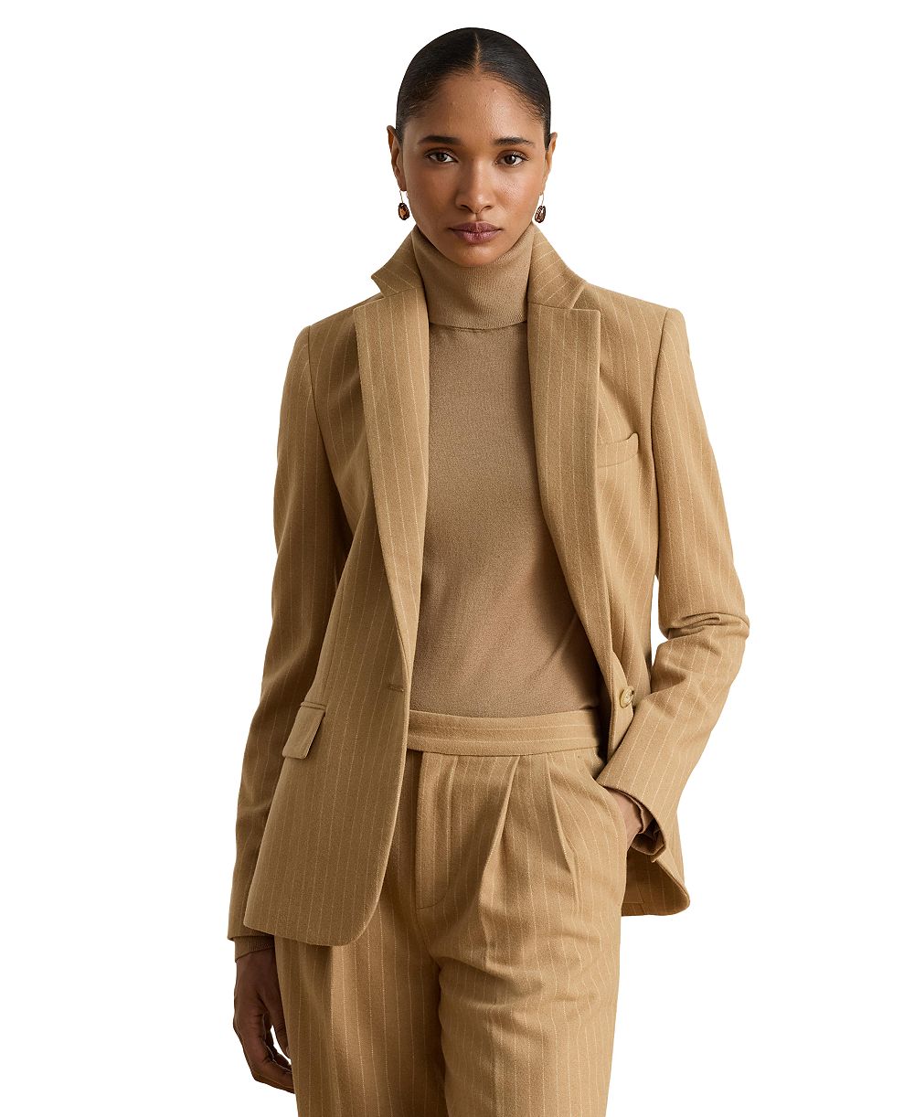 Lauren Ralph Lauren Women's Pinstripe Wool-Blend Blazer