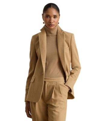 Lauren Ralph Lauren женский пиджак из шерстяной смеси в полоску