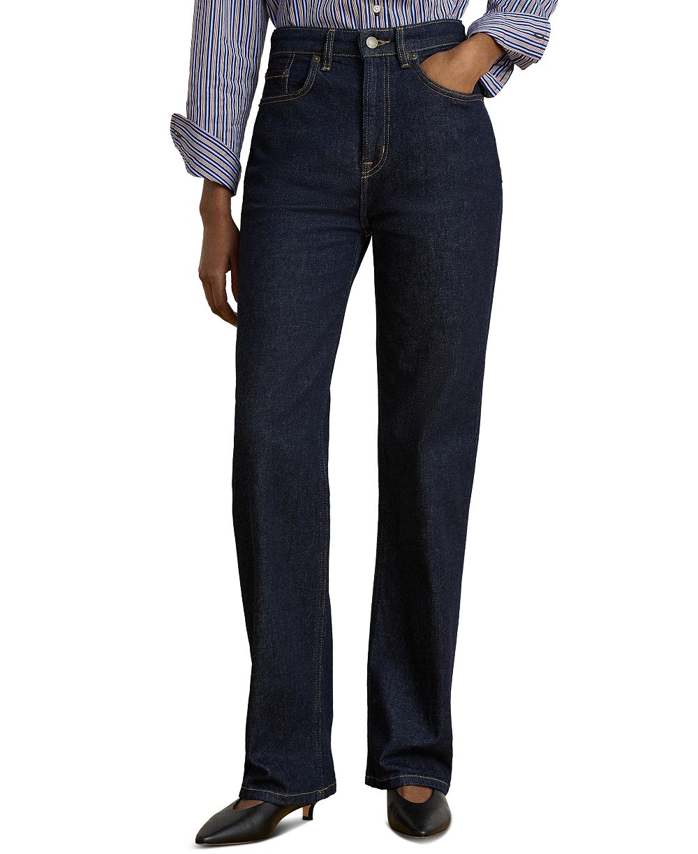 Lauren Ralph Lauren Women's High-Rise Straight-Leg Jeans