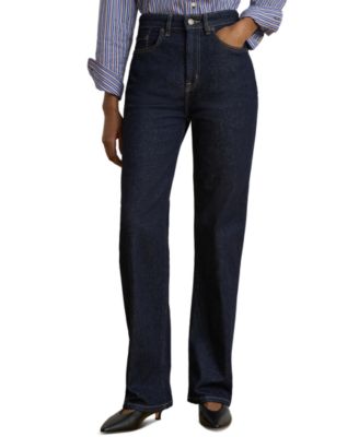 Lauren Ralph Lauren Women's High-Rise Straight-Leg Jeans