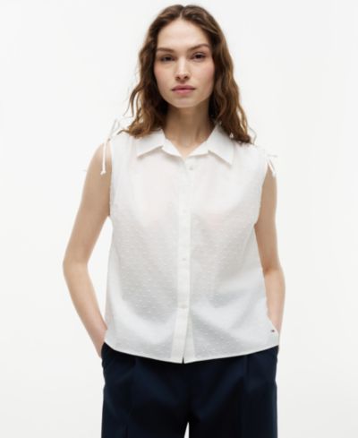 Tommy Hilfiger Женский топ с деталями в горошек