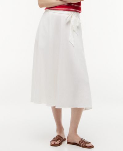 Tommy Hilfiger Women's Belted Midi Skirt